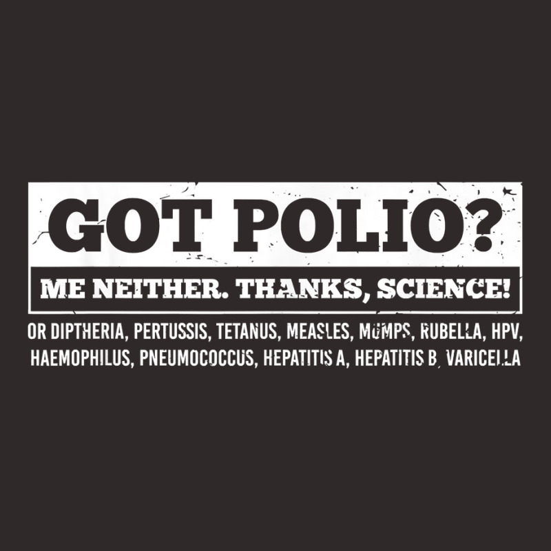 Polio Vaccine Pro Vaccination Thanks Science Vaccinator T Shirt Racerback Tank by cm-arts | Artistshot