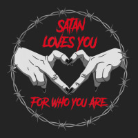 Satan Loves You For Who You Are Devil Satanic Goth Pagan 3/4 Sleeve Shirt | Artistshot