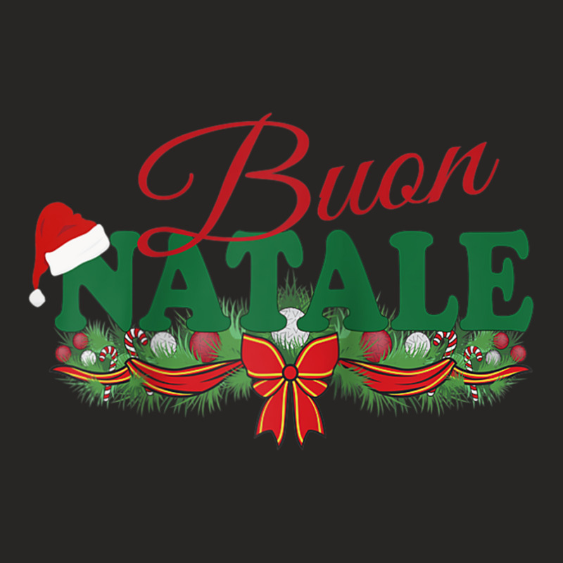 Italian Christmas Design Tanti Auguri Buon Natale Raglan Baseball Tee Ladies Fitted T-Shirt by cm-arts | Artistshot