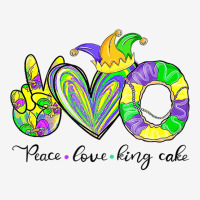 Peace Love King Cake Mardi Gras Tshirt Men Women Kids Premium T Shirt Adjustable Cap | Artistshot