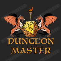 Dragons Holding A D20 Tabletop Gaming Dungeons And Master Ladies Fitted T-shirt | Artistshot