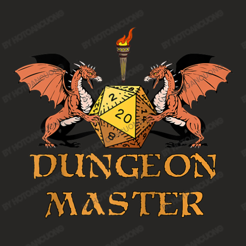 Dragons Holding A D20 Tabletop Gaming Dungeons And Master Ladies Fitted T-shirt | Artistshot