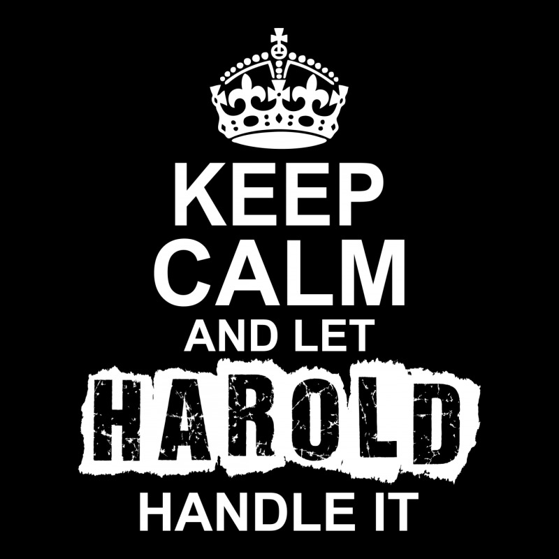 Keep Calm And Let Harold Handle It Fleece Short by tshiart | Artistshot