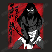 Cn Samurai Jack Red Poster Ladies Fitted T-shirt | Artistshot