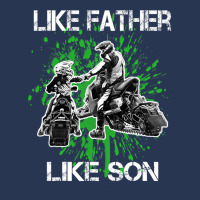 Snowmobile Father Like Son Snowcross Christmas Gift Men Denim Jacket | Artistshot