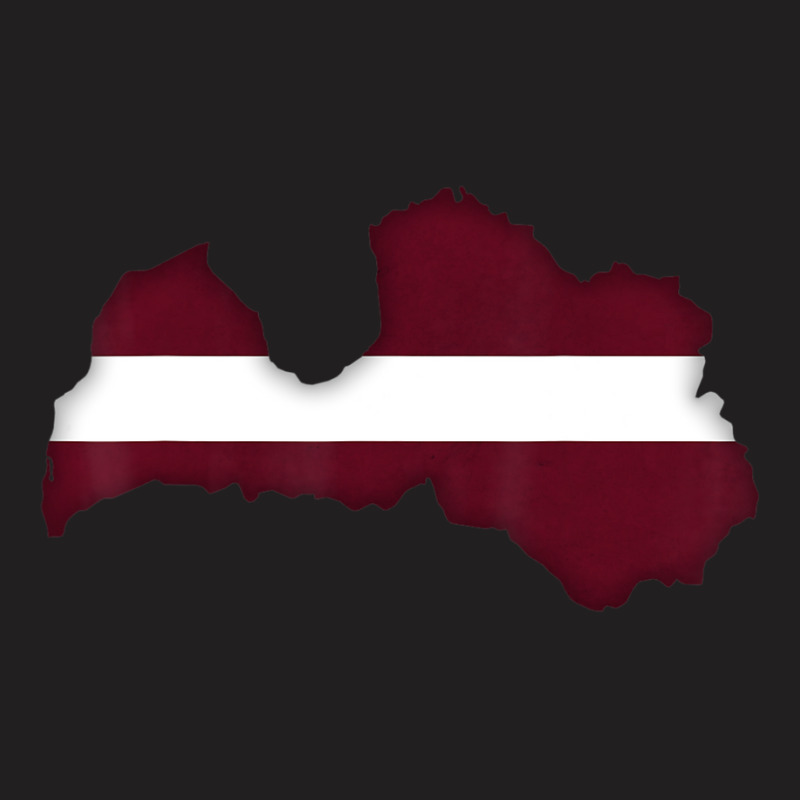 Latvia Flag Latvian Map Outline Short-sleeve T-shirt | Artistshot