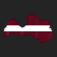 Latvia Flag Latvian Map Outline Short-sleeve 3/4 Sleeve Shirt | Artistshot