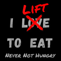 I Lift To Eat Never Not Hungry Body Builder Exercise Cropped Hoodie | Artistshot