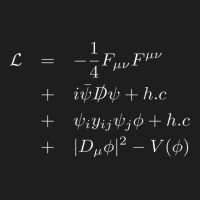 Standard Model Lagrangian Of Particle Physics Higgs Boson T Shirt Classic T-shirt | Artistshot