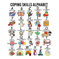 Coping Skills Alphabet, School Counselor, Mental Health T Shirt Youth Zipper Hoodie | Artistshot