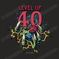 Dungeons & Dragons Birthday Level Up Forty Ladies Fitted T-shirt | Artistshot