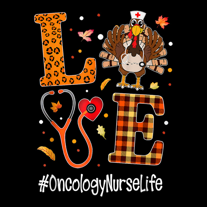 Love Oncology Nurse Life Turkey Nursing Thanksgiving Day Cropped Hoodie by Chalaun | Artistshot