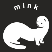 Mink, Stylized, Minimalist Art For Weasel Family Lovers Ladies Fitted T-shirt | Artistshot