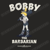 Dungeons & Dragons Bobby The Barbarian Portrait Ladies Fitted T-shirt | Artistshot