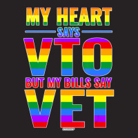 My Heart Says Vto But My Bills Say Vet Lgbtq Swagazon Pride Vintage Cap | Artistshot