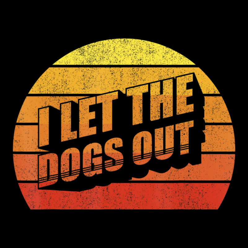 Retro Vintage I Let The Dogs Ou Pet Owner Dog Adjustable Cap by Adcock Salmon | Artistshot