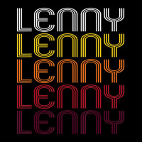 Lenny Retro Wordmark Pattern Vintage Style Adjustable Cap | Artistshot