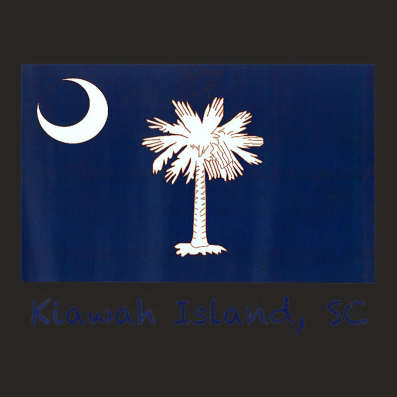 Kiawah Island, South Carolina Usa Flag Ladies Fitted T-Shirt by Mello Greenwood | Artistshot