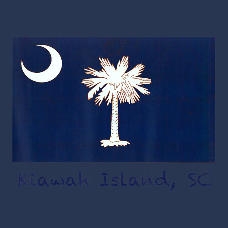 Kiawah Island, South Carolina Usa Flag Ladies Denim Jacket by Mello Greenwood | Artistshot