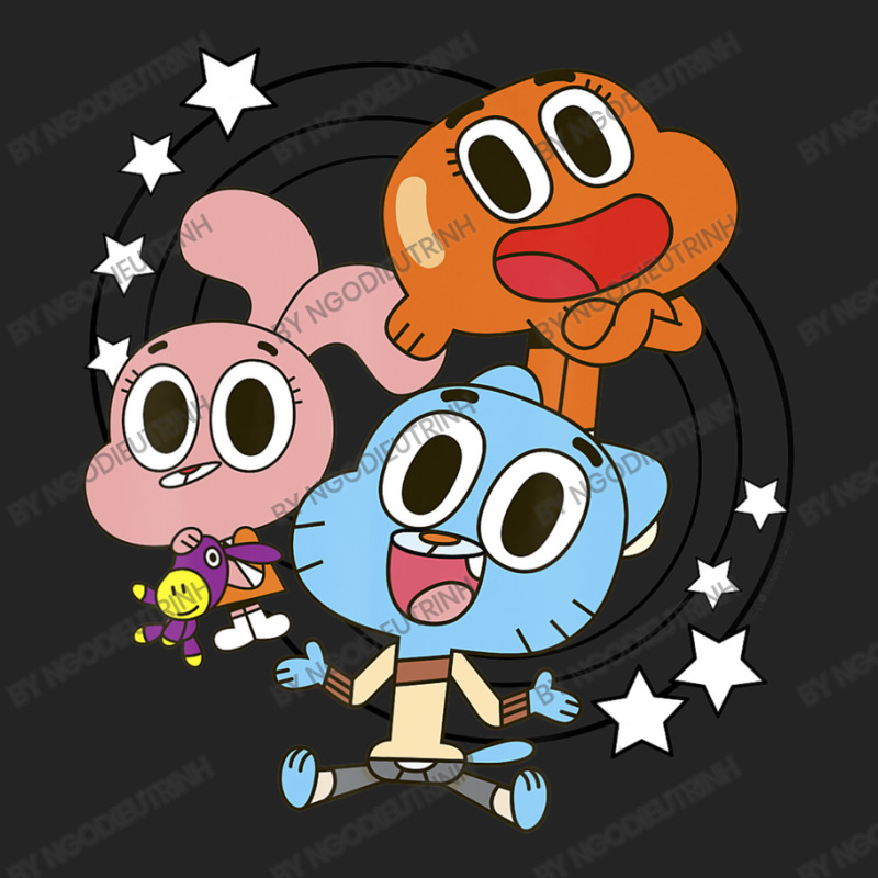 Cn The Amazing World Of Gumball Group Shot Stars 3/4 Sleeve Shirt | Artistshot