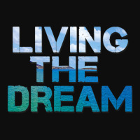 Newlife Living The Dream Letter Print Beach Crop Top | Artistshot