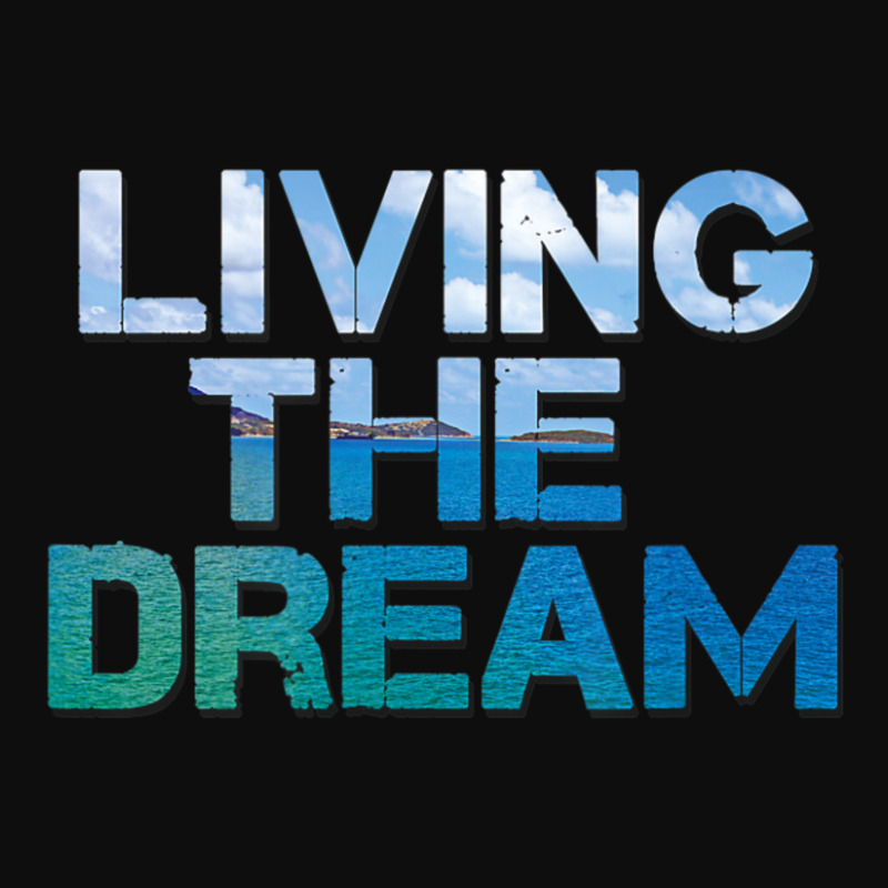 Newlife Living The Dream Letter Print Beach Crop Top by cm-arts | Artistshot