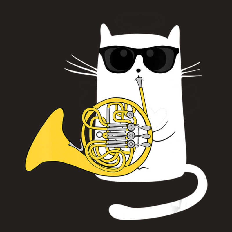 Jazz Cat Playing French Horn Cool Smooth Tank Top | Artistshot