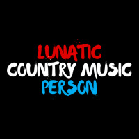 Lunatic Country Music Person   Patriotic Red, White & Blue Long Sleeve Adjustable Cap | Artistshot