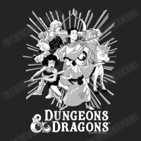 Dungeons & Dragons Group Shot Ray Portrait 3/4 Sleeve Shirt | Artistshot