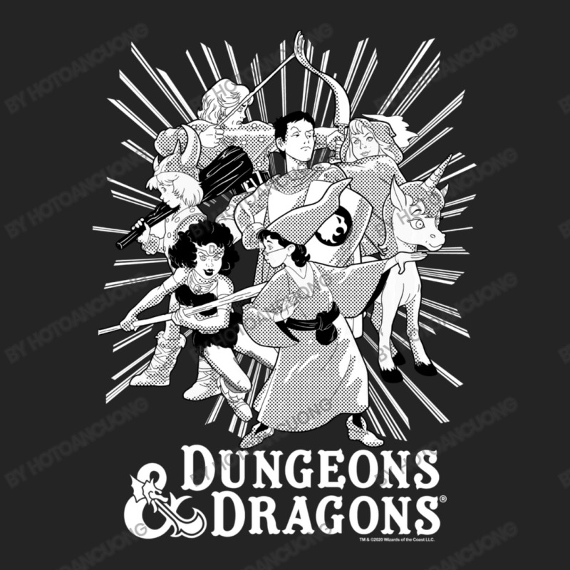 Dungeons & Dragons Group Shot Ray Portrait 3/4 Sleeve Shirt by hotoancuong | Artistshot