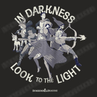 Dungeons & Dragons In Darkness Look To The Light Ladies Fitted T-shirt | Artistshot