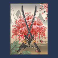 Ancient Japanese Culture Sakura Cherry Blossom Katana Sword T Shirt Ladies Denim Jacket | Artistshot