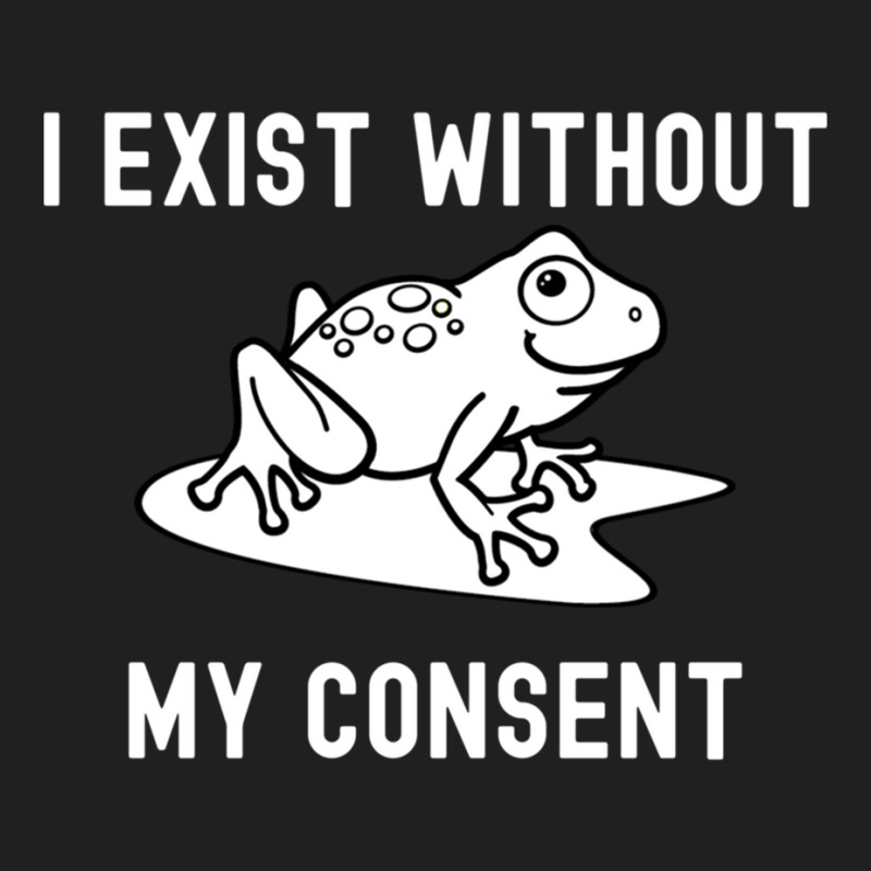 I Exist Without My Consent - Funny Frog Depression Meme Ladies Polo ...