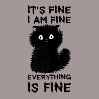 It's Fine I'm Fine Everything Is Fine Stressed Out Black Cat Premium T Vintage Hoodie | Artistshot