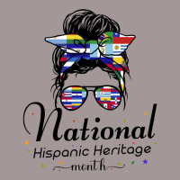 Vintage National Hispanic Heritage Month Latino Countries Messy Bun Vintage Hoodie | Artistshot