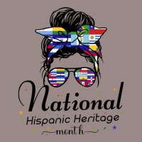 Vintage National Hispanic Heritage Month Latino Countries Messy Bun Vintage T-shirt | Artistshot