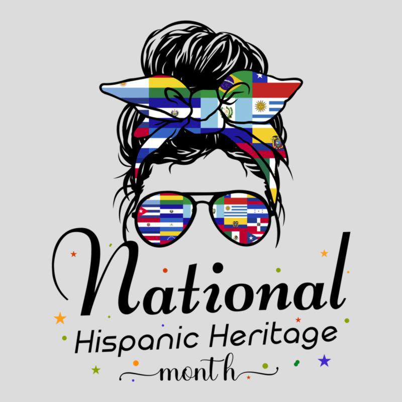 Vintage National Hispanic Heritage Month Latino Countries Messy Bun Men's Polo Shirt by cm-arts | Artistshot