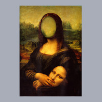 Sarcasm Oil Painting Mona Lisa Face Off Her Face Mask Tank Dress | Artistshot