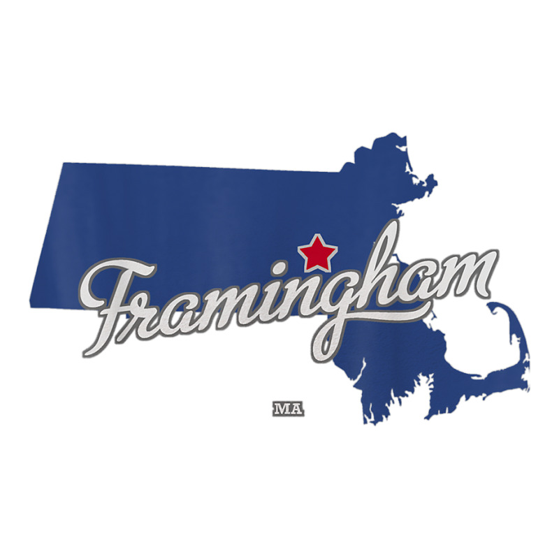 Framingham Massachusetts Ma Map T Shirt Youth Sweatshirt by cm-arts | Artistshot