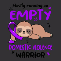 Domestic Violence Awareness T  Shirt Mostly Running On Empty Domestic Vintage Hoodie | Artistshot