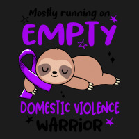 Domestic Violence Awareness T  Shirt Mostly Running On Empty Domestic Hoodie & Jogger Set | Artistshot