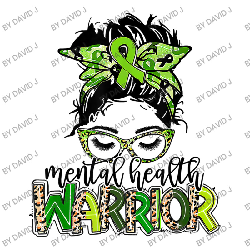 Mental Health Warrior Messy Bun Mental Health Matters Zipper Hoodie by David J | Artistshot