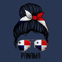 Panama For Girls And Women, Messy Bun Panamanians Flag Ladies Denim Jacket | Artistshot