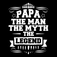 Papa The Man The Myth The Legend Fleece Short | Artistshot