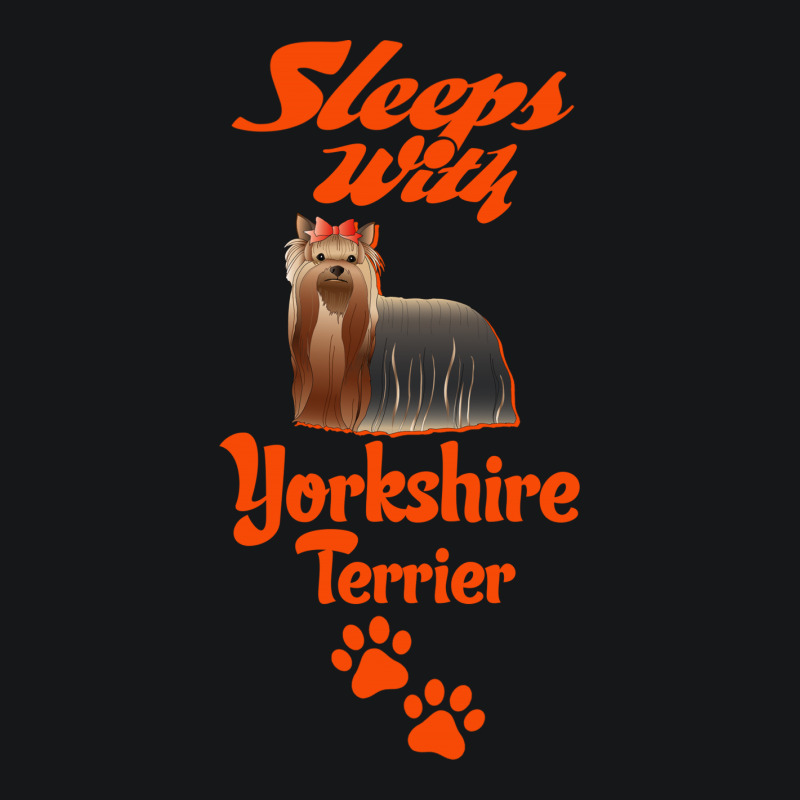 Sleeps With Yorkshire Terrier Fleece Short by tshiart | Artistshot