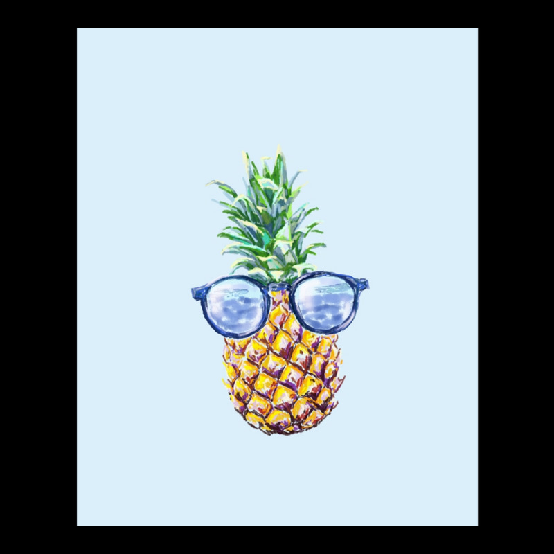 Pineapple At Sea, Pineapple In Glasses Graphic Long Sleeve Shirts | Artistshot