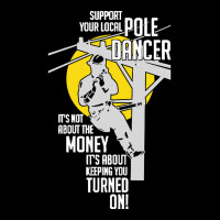 Support Your Pole Dancer Lineman T  Shirt Support Your Pole Dancer Uti Adjustable Cap | Artistshot