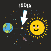 India Bharat Is The Hottest Place Outside Earth Ladies Fitted T-shirt | Artistshot