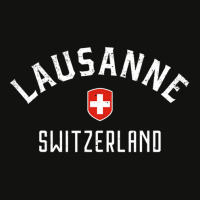 Lausanne Switzerland Swiss Flag Lausanne Scorecard Crop Tee | Artistshot