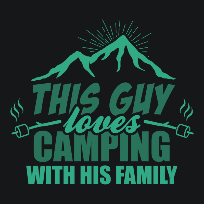 This Guy Loves Camping With His Family Fleece Short | Artistshot